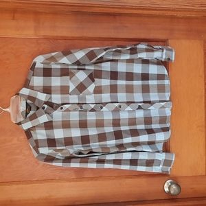 L.L. Bean cotton button up blouse.
